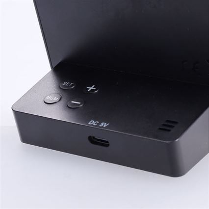 Termómetro digital 5V/2xAAA + 2xAAA negro