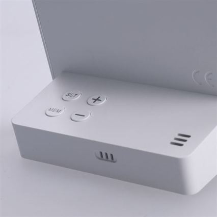 Termómetro digital 5V/2xAAA + 2xAAA blanco