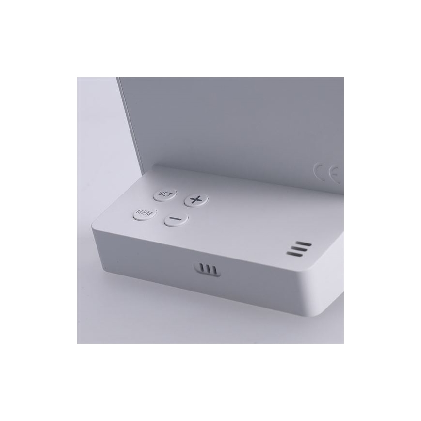 Termómetro digital 5V/2xAAA + 2xAAA blanco