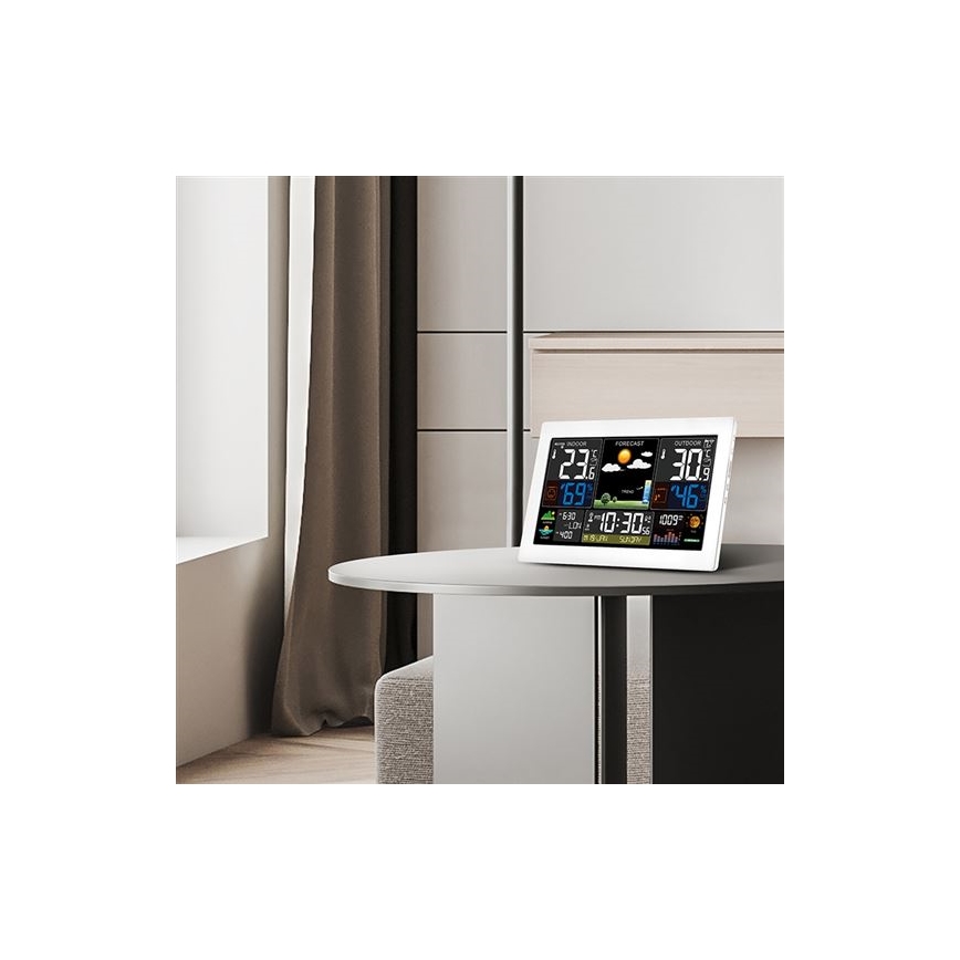 Estación meteorológica con pantalla LCD a color 5V/2xAA + 2xAA