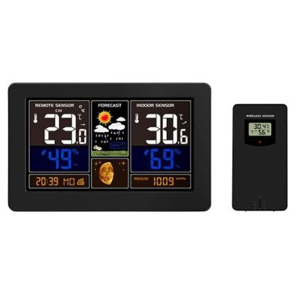 Estacion meteorologica con pantalla LCD a color 2xAA/5V + 2xAA Wi-Fi Tuya