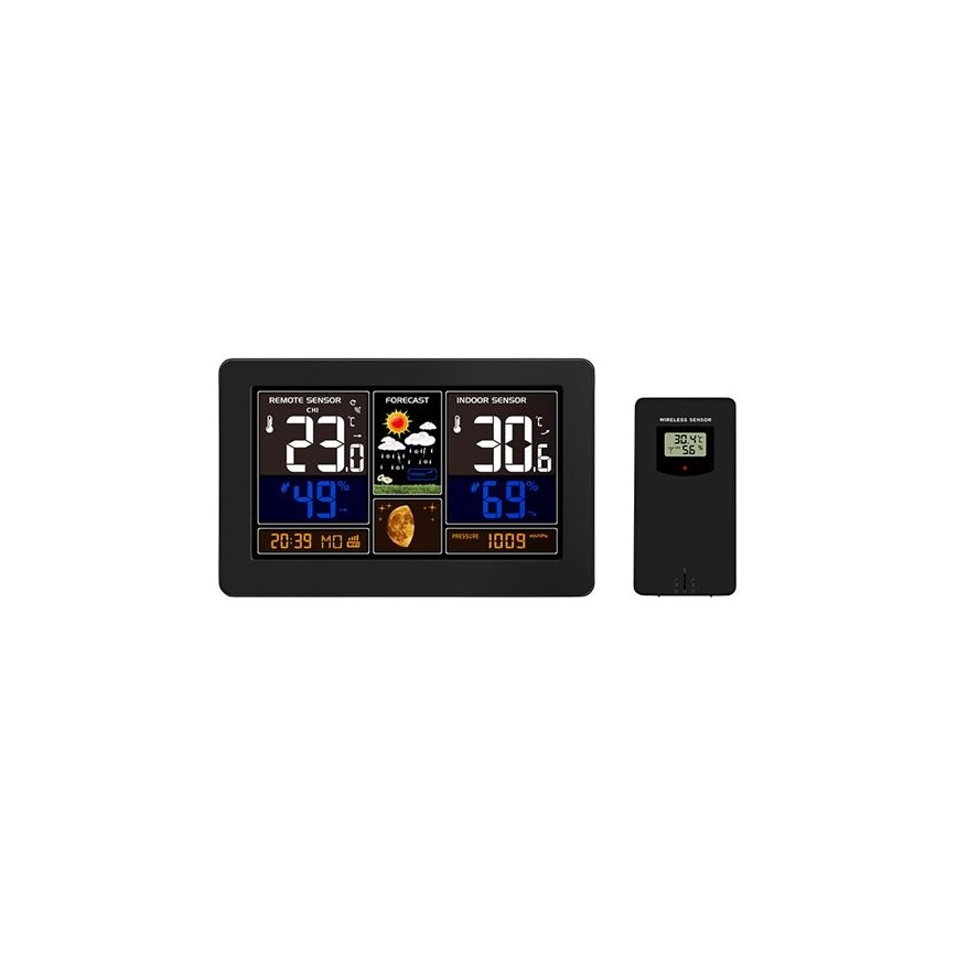 Estacion meteorologica con pantalla LCD a color 2xAA/5V + 2xAA Wi-Fi Tuya