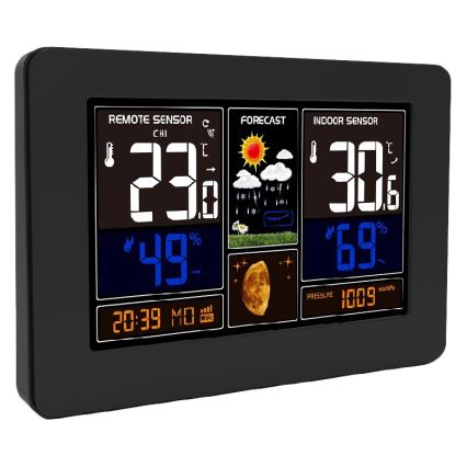 Estacion meteorologica con pantalla LCD a color 2xAA/5V + 2xAA Wi-Fi Tuya