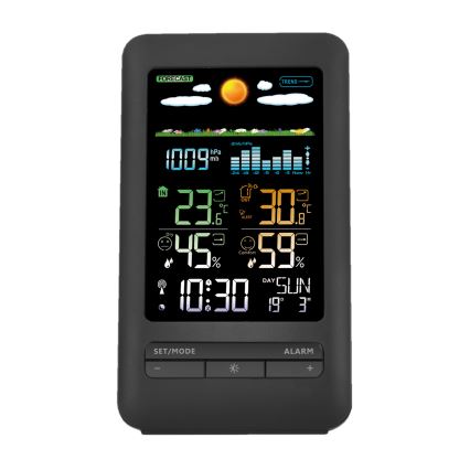 Estacion meteorologica con pantalla LCD 2xAA + 2xAA negro