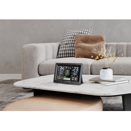 Estación meteorológica profesional con pantalla LCD a color 5V/2xAA + 3xAA + 2xAA Wi-Fi Tuya