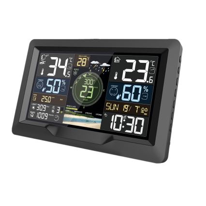 Estación meteorológica profesional con pantalla LCD a color 5V/2xAA + 3xAA + 2xAA Wi-Fi Tuya