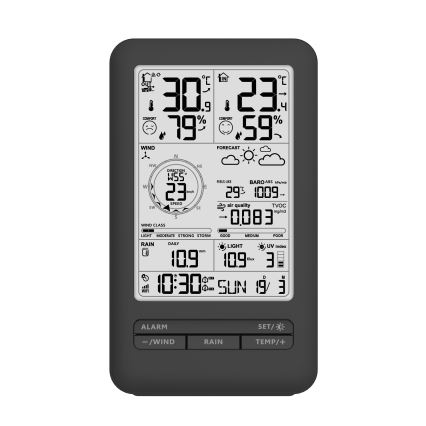 Estación meteorológica profesional con pantalla LCD 5V/2xAA + 3xAA + 2xAA Wi-Fi Tuya