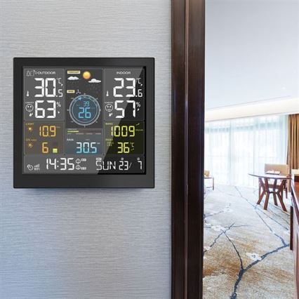 Estación meteorológica profesional con pantalla LCD 5V/2xAA + 3xAAA Wi-Fi