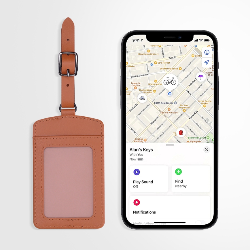 Localizador para equipaje de 150 mAh compatible con Apple Find My