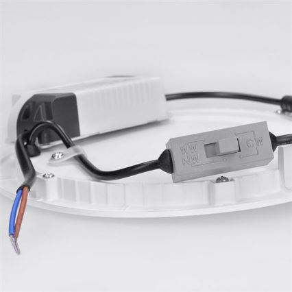 Downlight empotrado LED/18W/230V 3000/4000/6000K Ø 22,5 cm blanco