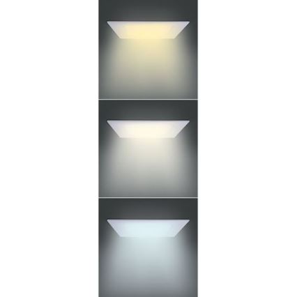 Luminaria LED empotrada para falso techo 24W 230V 3000/4000/6000K 30x30 cm, blanca