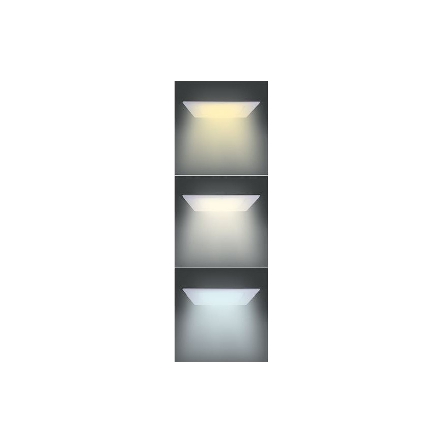 Luminaria empotrada LED/6W/230V 3000/4000/6000K 12x12 cm blanco