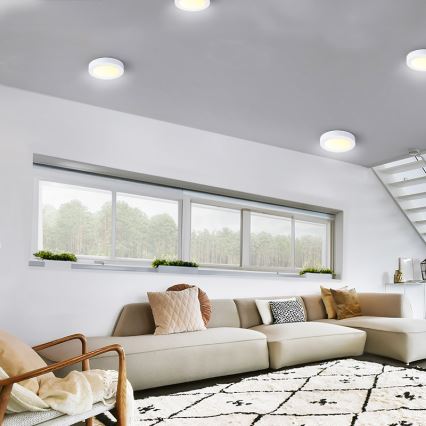 Plafón de techo LED/12W/230V 3000/4000/6000K Ø 17 cm blanco