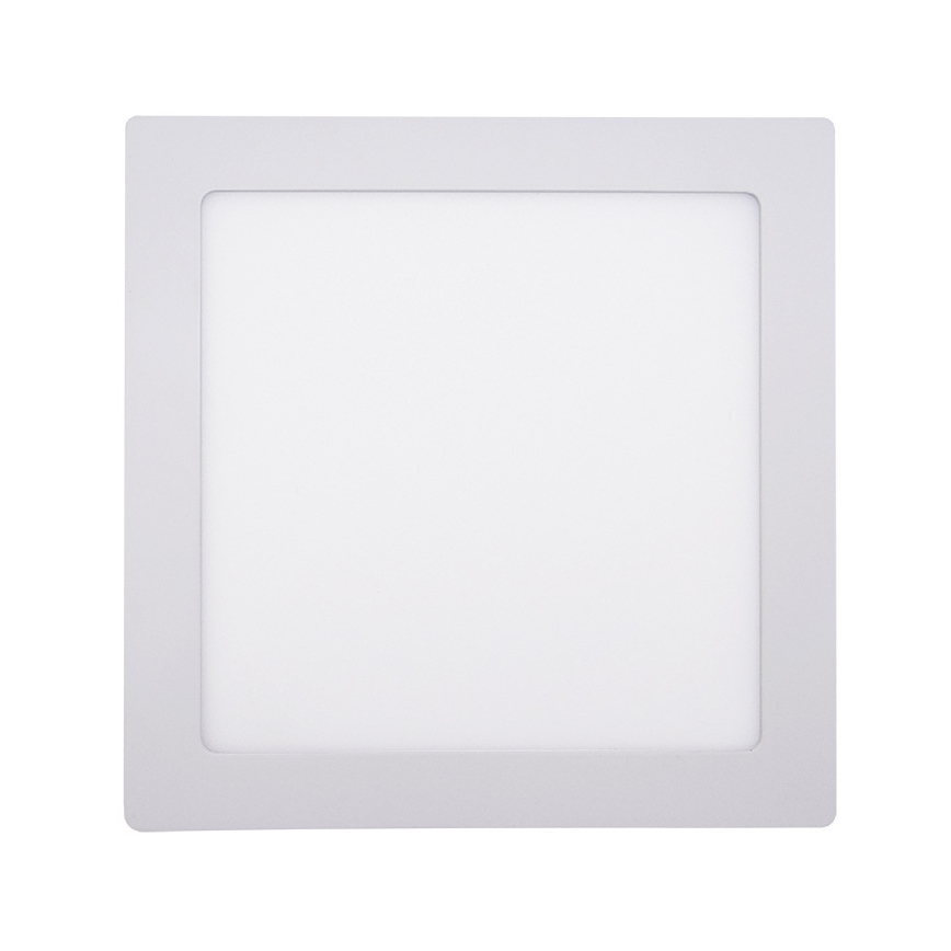 Plafón LED de techo, 18W/230V, 3000/4000/6000K, 22,5x22,5 cm, blanco