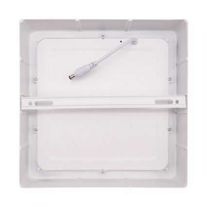 Plafón LED de techo, 18W/230V, 3000/4000/6000K, 22,5x22,5 cm, blanco