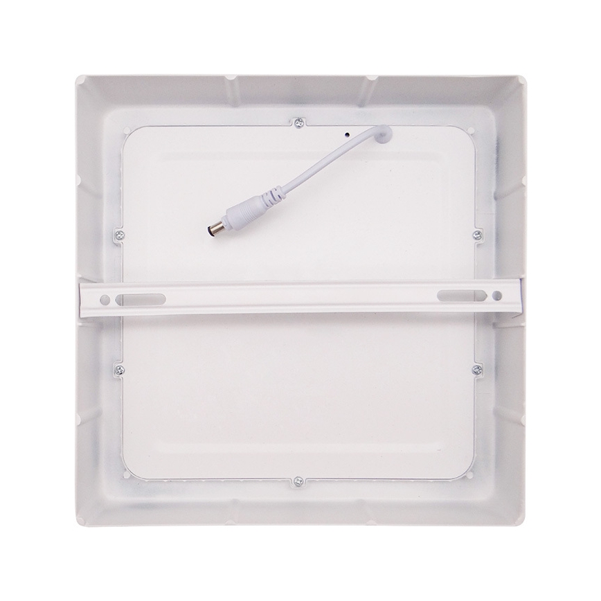 Plafón LED de techo, 18W/230V, 3000/4000/6000K, 22,5x22,5 cm, blanco