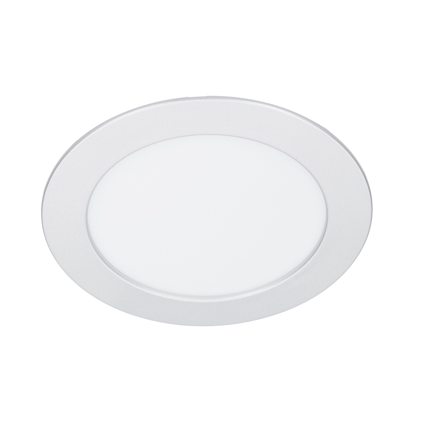 Panel LED 2 en 1 para montaje en superficie/empotrado LED/12W/230V 3000/4000/6000K Ø17cm IP54 plateado