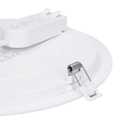 Panel LED 2 en 1 para montaje en superficie/empotrado LED/12W/230V 3000/4000/6000K Ø17cm IP54 plateado