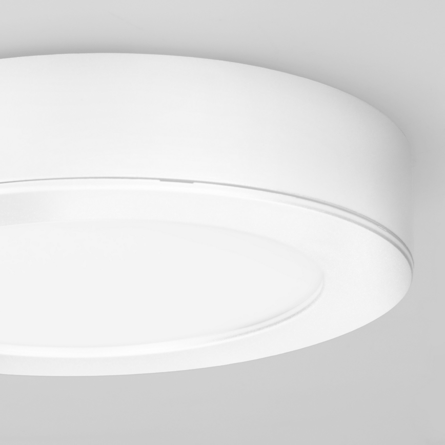 Panel LED 2 en 1 para montaje en superficie/empotrado LED/12W/230V 3000/4000/6000K Ø17cm IP54 blanco