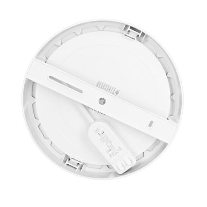 Panel LED 2 en 1 empotrable/superficie 18W/230V 3000/4000/6000K Ø22,5 cm IP54 blanco