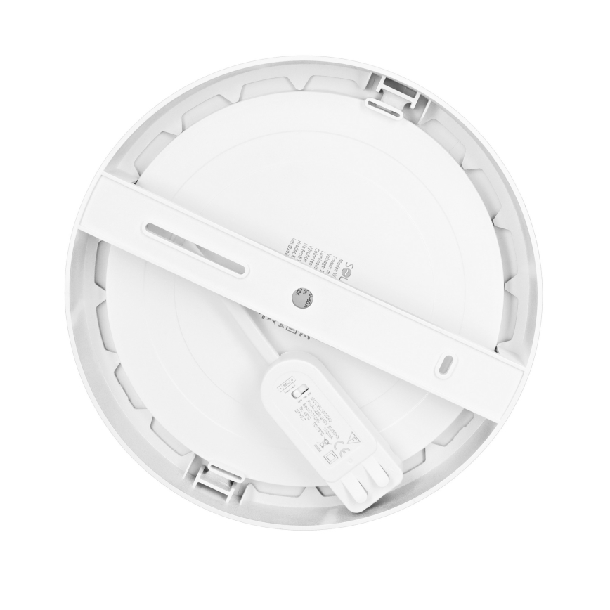 Panel LED 2 en 1 empotrable/superficie 18W/230V 3000/4000/6000K Ø22,5 cm IP54 blanco