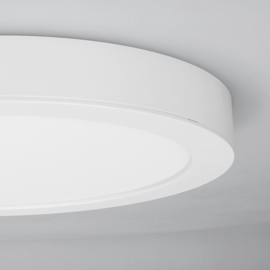 Panel LED 2 en 1 empotrable/superficie 18W/230V 3000/4000/6000K Ø22,5 cm IP54 blanco