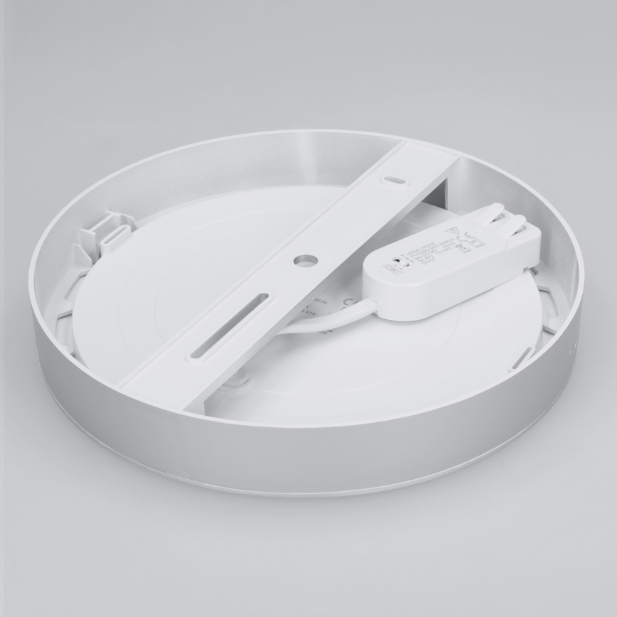 Panel LED 2 en 1 empotrable/superficie 18W/230V 3000/4000/6000K Ø22,5 cm IP54 blanco