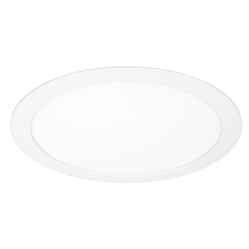 Panel LED 2 en 1 para montaje en superficie o empotrado, 24 W/230 V, 3000/4000/6000 K, diámetro 30 cm, IP54, blanco