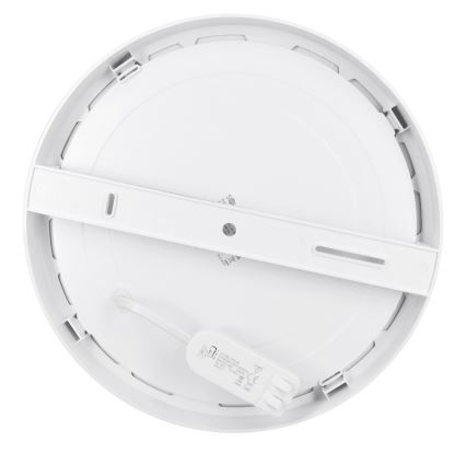 Panel LED 2 en 1 para montaje en superficie o empotrado, 24 W/230 V, 3000/4000/6000 K, diámetro 30 cm, IP54, blanco