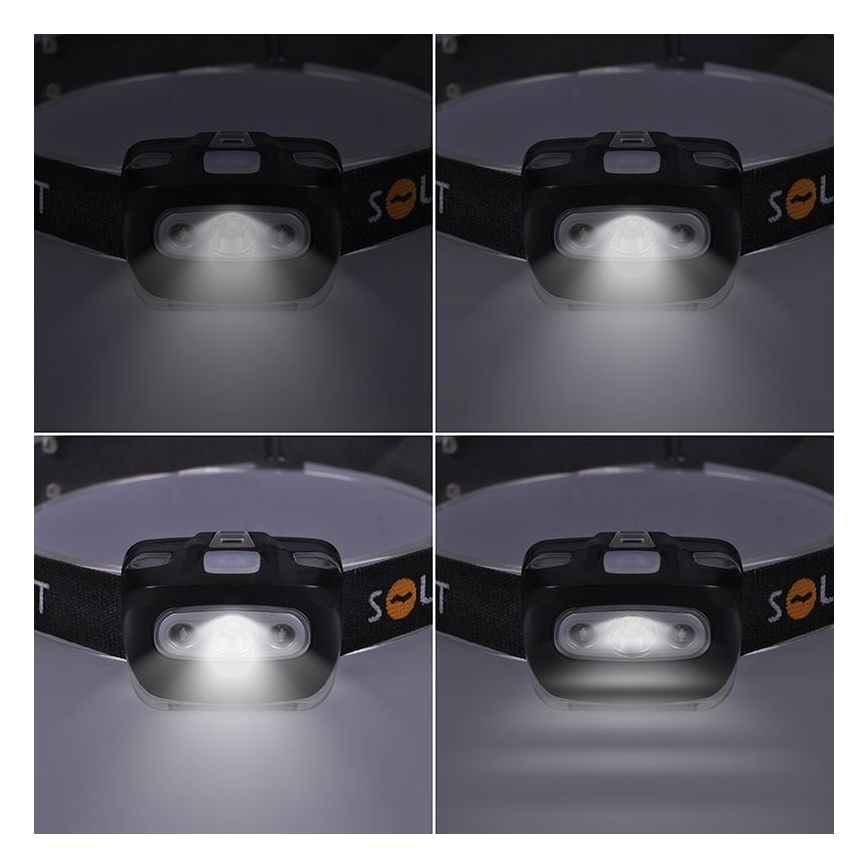 Linterna frontal LED LED/3W/3xAAA