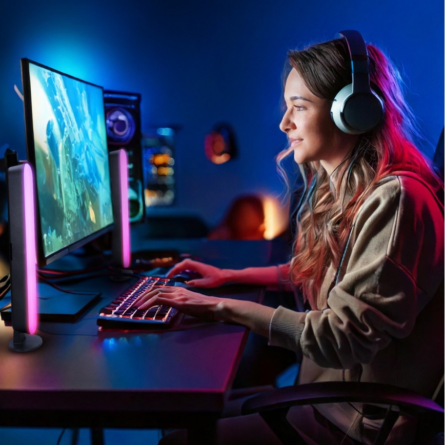 Iluminación LED RGB para gaming con mando a distancia