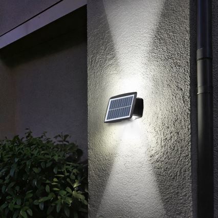 Aplique solar de pared LED 3,7 V IP44 1200 mAh