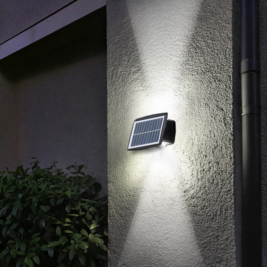 Aplique solar de pared LED 3,7 V IP44 1200 mAh