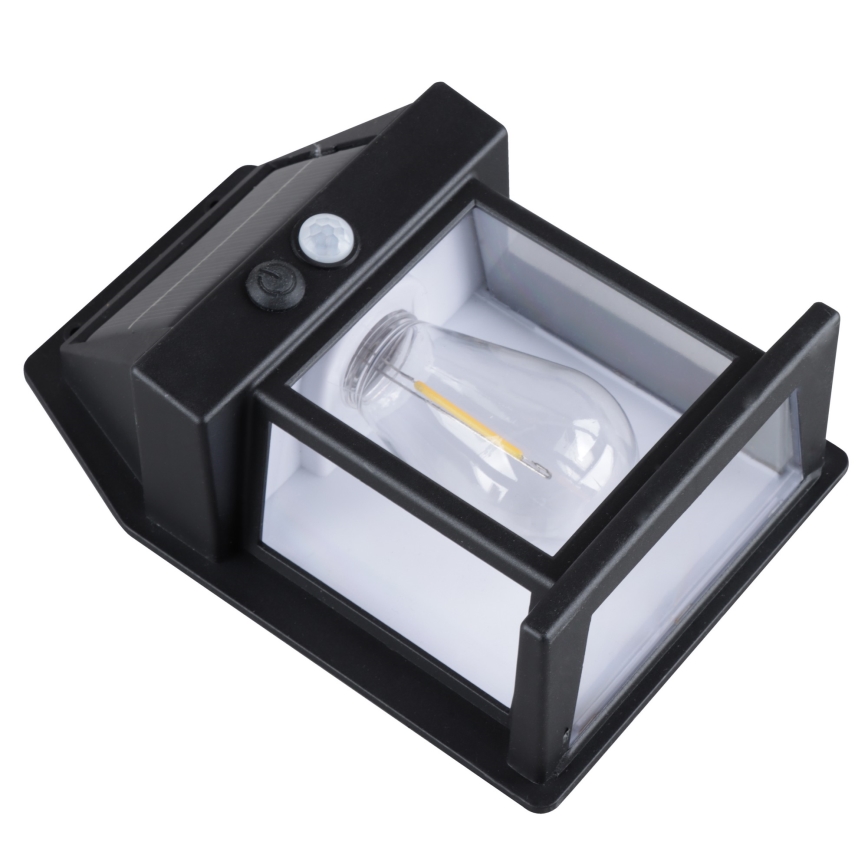 Linterna solar LED regulable con sensor LED/3,7V IP44 1200 mAh