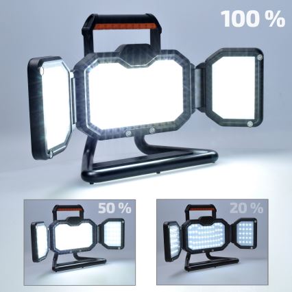 Proyector LED recargable y regulable LED/50W/12000mAh 4000K IP54