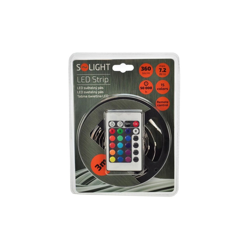 Cinta LED con mando a distancia 7,2W/12V 3m