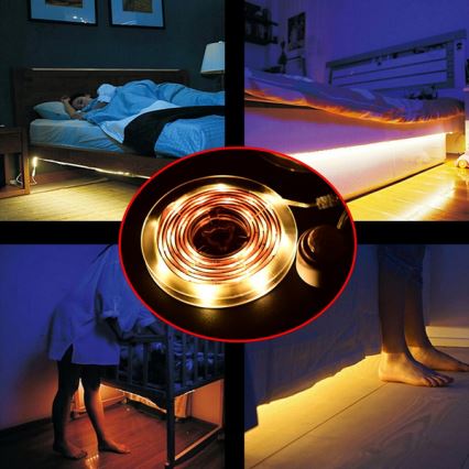 Cinta LED con sensor 4xAAA 3000K 1m