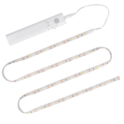 Cinta LED con sensor 4xAAA 3000K 1m