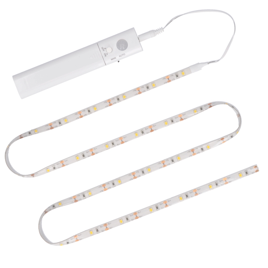 Cinta LED con sensor 4xAAA 3000K 1m