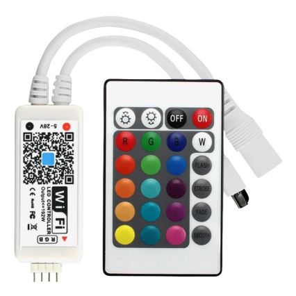Cinta LED RGB regulable LED/20W/230V 5m IP65 Tuya + CR
