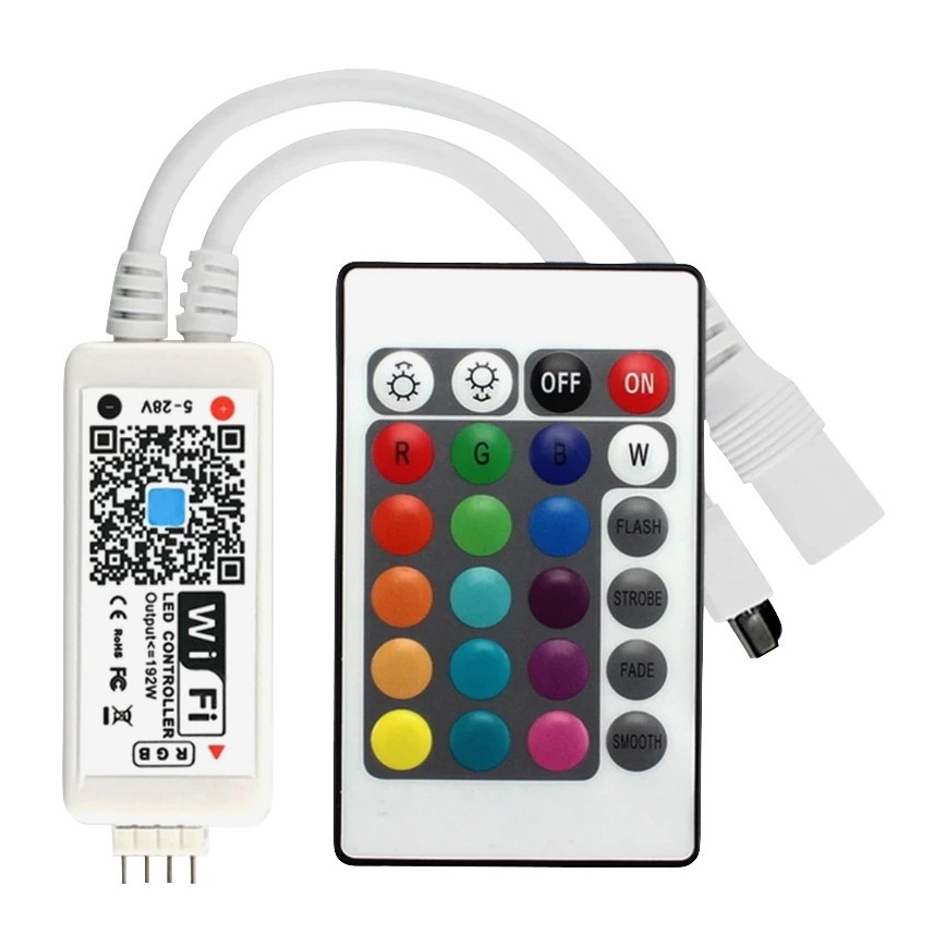 Cinta LED RGB regulable LED/20W/230V 5m IP65 Tuya + CR