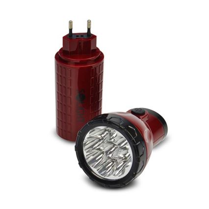 Linterna recargable LED 9xLED/4V 800mAh plug-in
