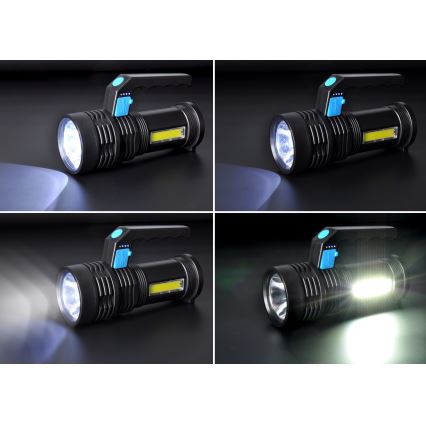 Linterna recargable LED LED/6W/800 mAh 3,7V IP44