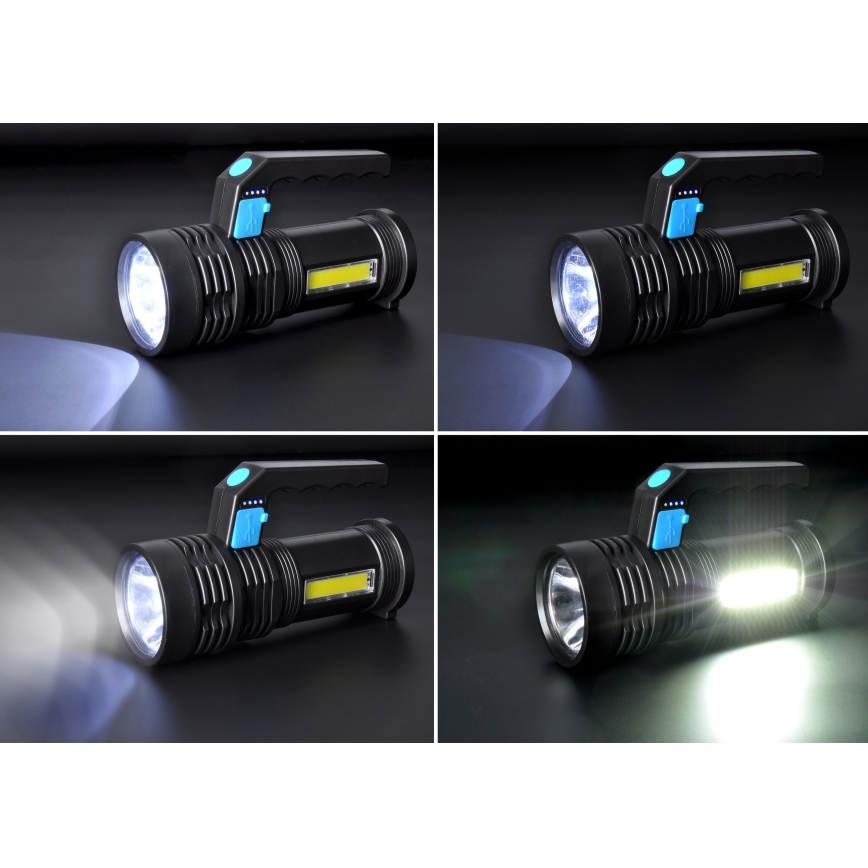 Linterna recargable LED LED/6W/800 mAh 3,7V IP44