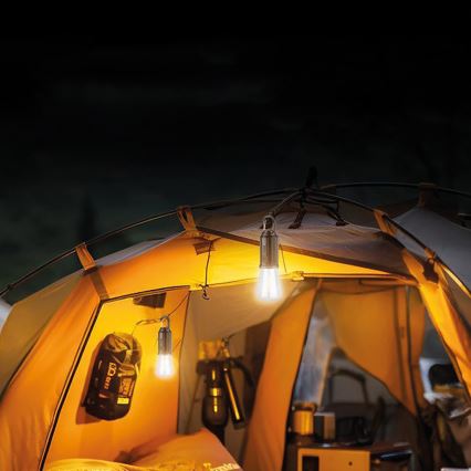 Linterna LED para camping, 3,7 V, 400 mAh, IP44
