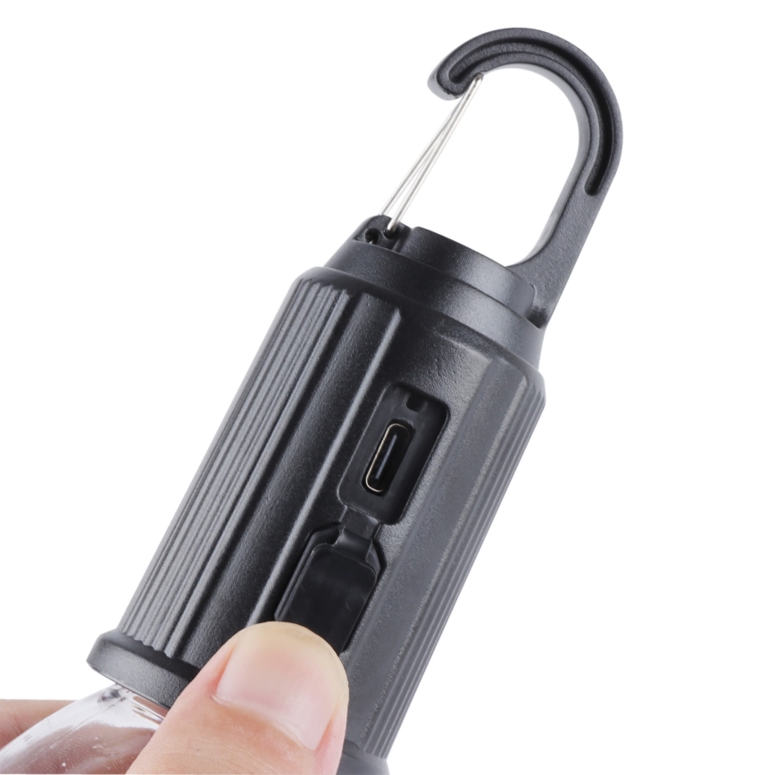 Linterna LED para camping, 3,7 V, 400 mAh, IP44