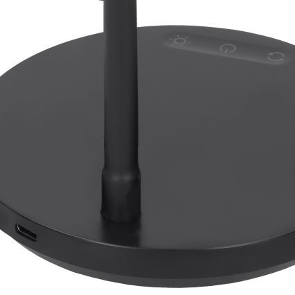 Lámpara de mesa regulable LED táctil LED/4,5W/5V 3000/4000/6500K negro