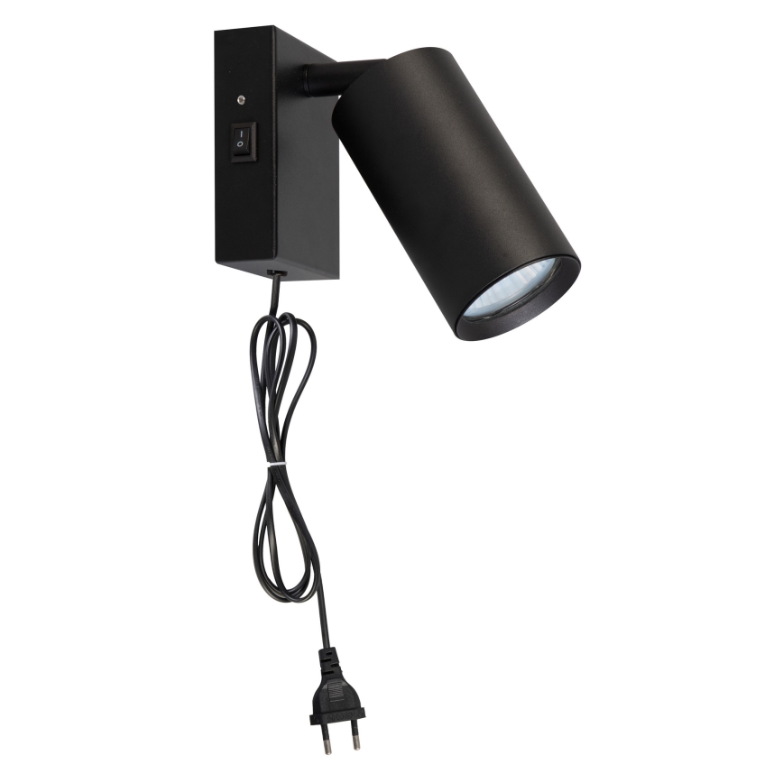 Aplique de pared CELE 1xGU10/30W/230V negro