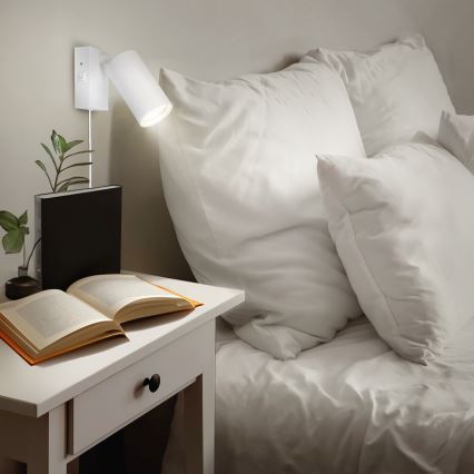 Aplique de pared CELE 1xGU10/30W/230V blanco