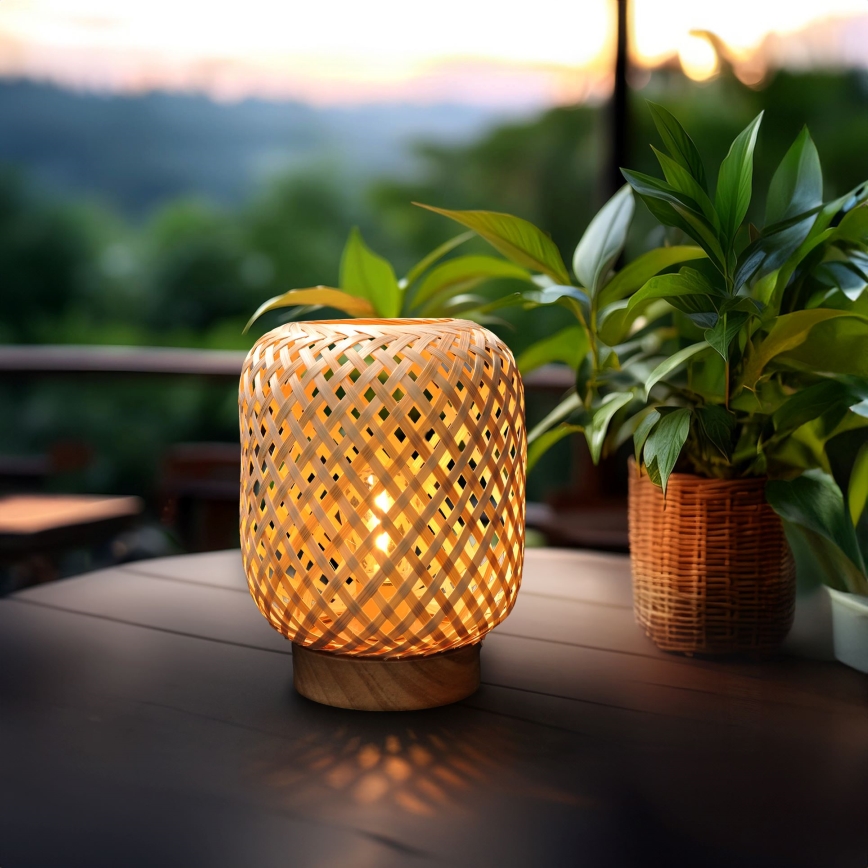 Solight WO3107 - Lámpara de mesa decorativa LED BOHO LED/2xAAA ratán